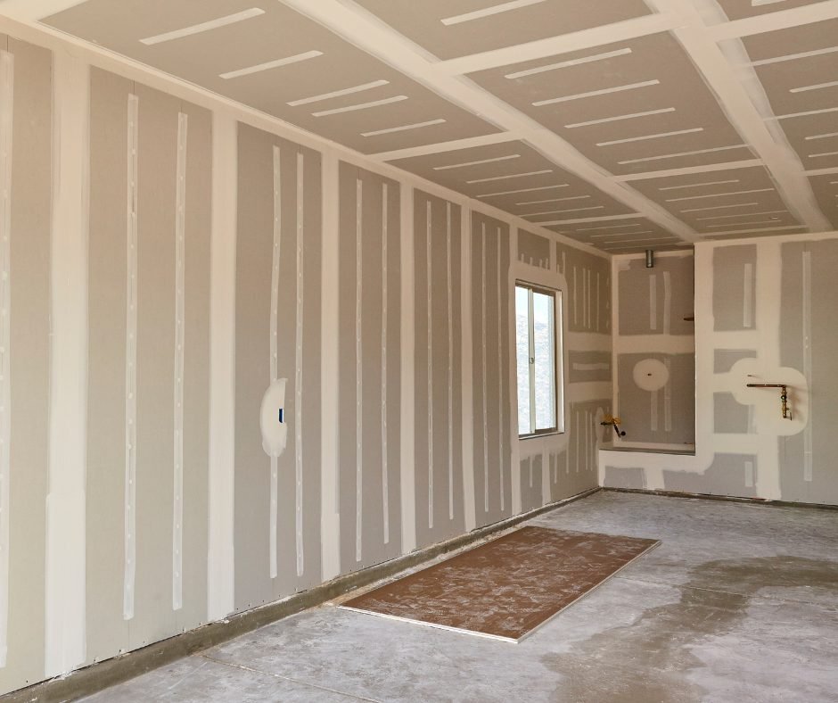 Large multi-unit interior under construction by Costless in Fresno