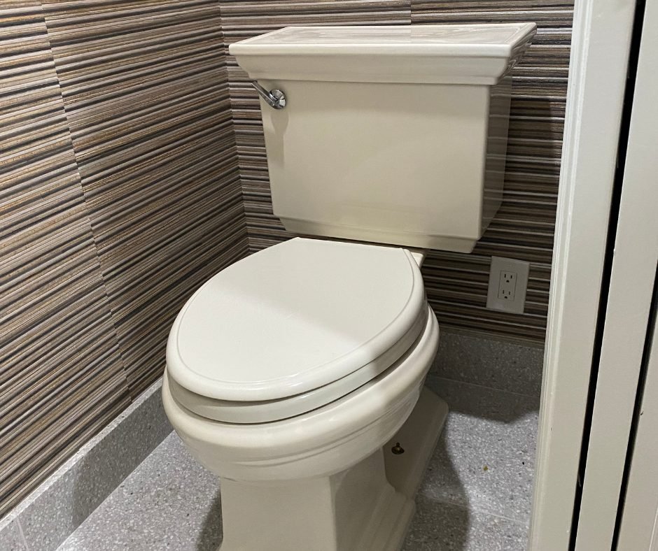 New toilet installation