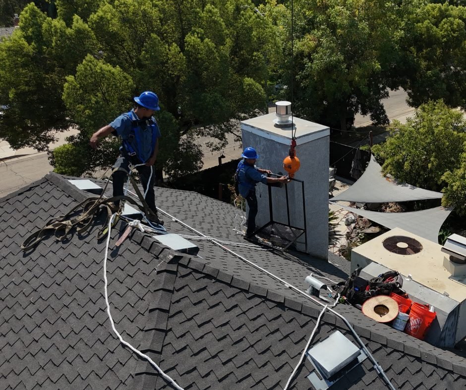 Rooftop A/C installation