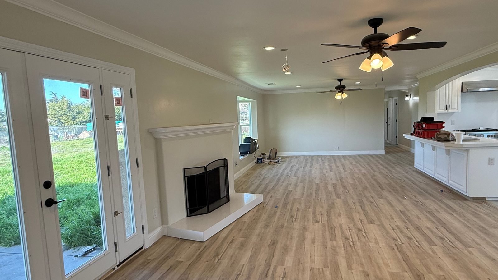 Whole-home remodel living room