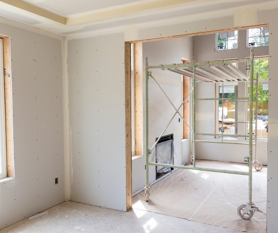 Remodeled interior room