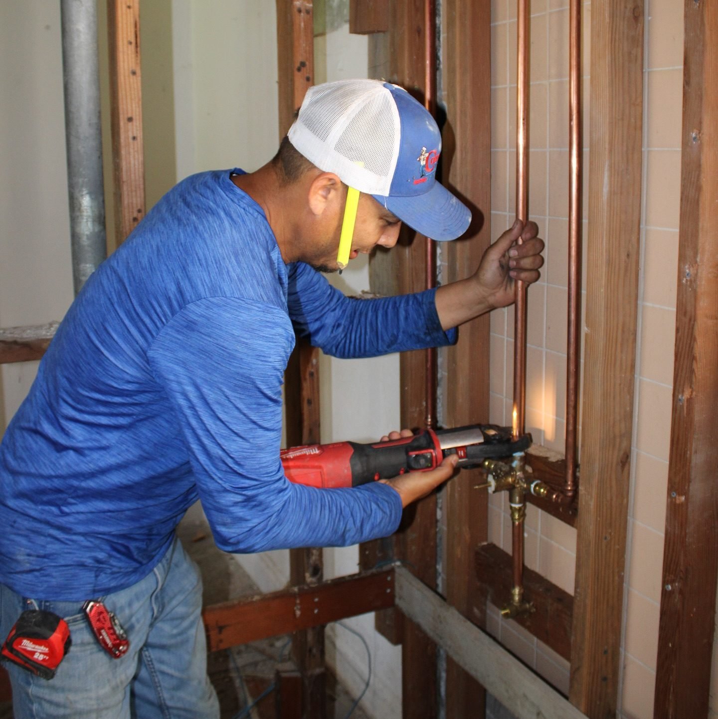 Copper repipe soldering