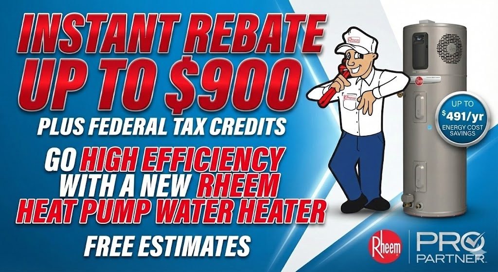 Rheem heat pump water heater rebate